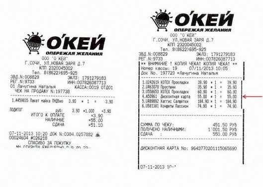 Купить кассовый чек в Сочи
